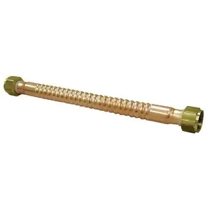 Braided water heater flex connector, from our Irvine guide: Irvine Homeowner's Guide to Tankless Water Heater Installation